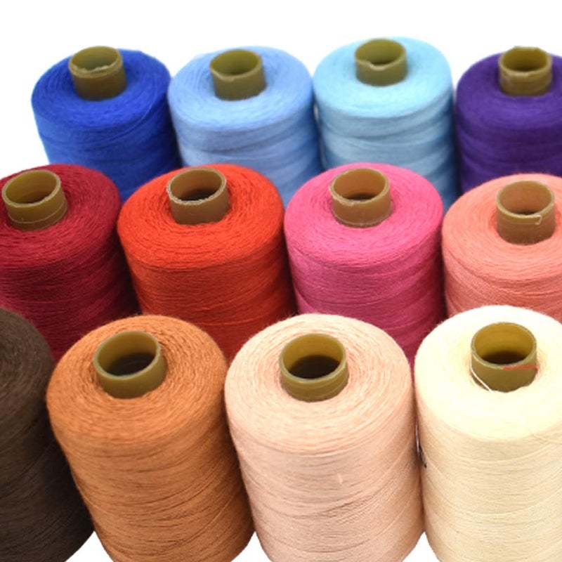 Renashed Sewing Thread 24 Colors Sewing Industrial Purpose for Machine and Hand Stitching 1000 Yards Polyester - Image 5